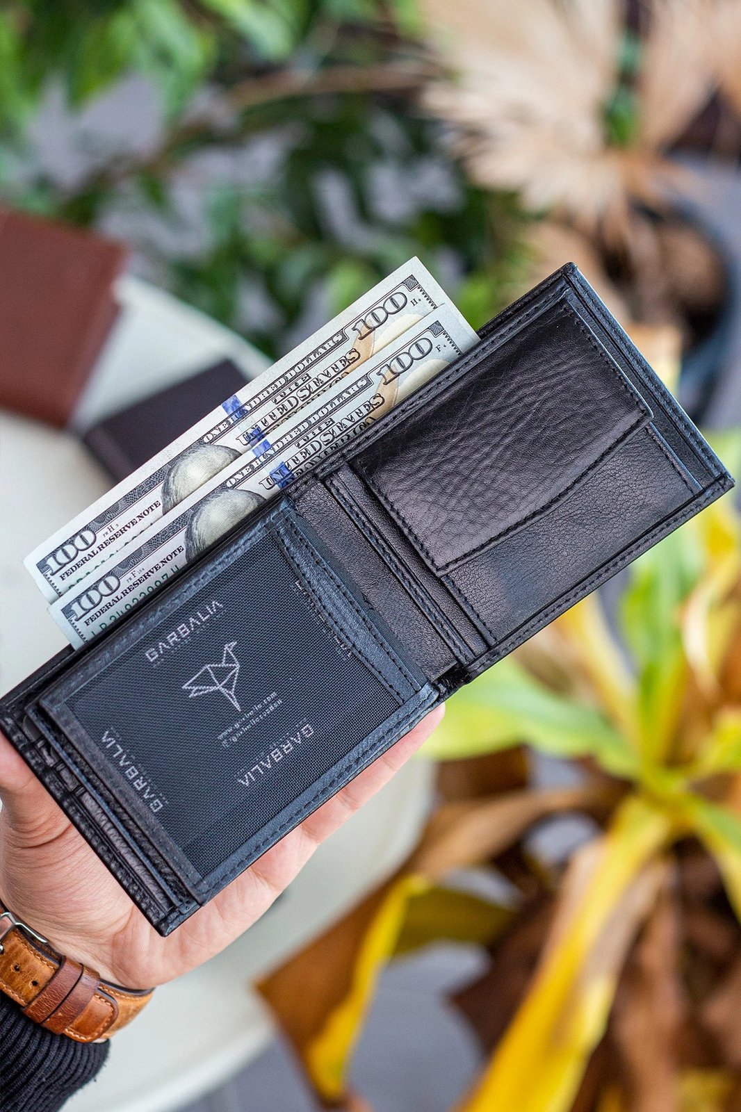 Portofol për burra, lëkurë origjinale, ngjyrë e zezë, Zoozie Bags Liverpool