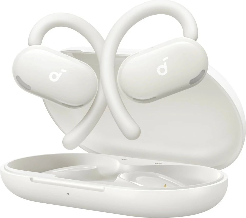 Kufje Anker Soundcore V20i, wireless, ear-clip, me etui karikimi, Bardhë