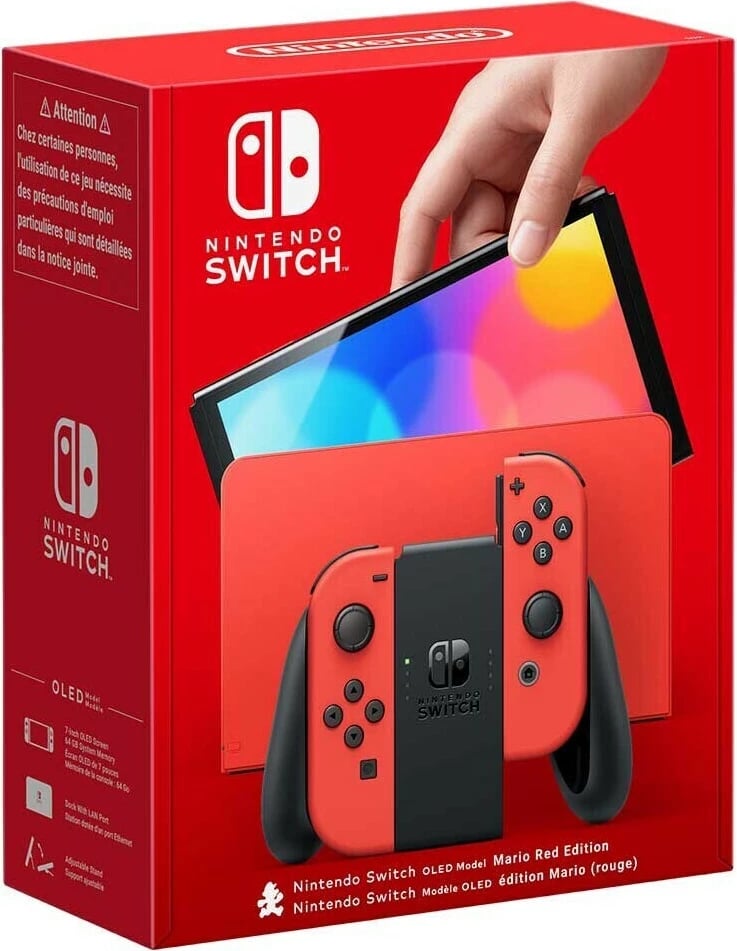 Konzolë Nintendo Switch OLED Mario, i kuq