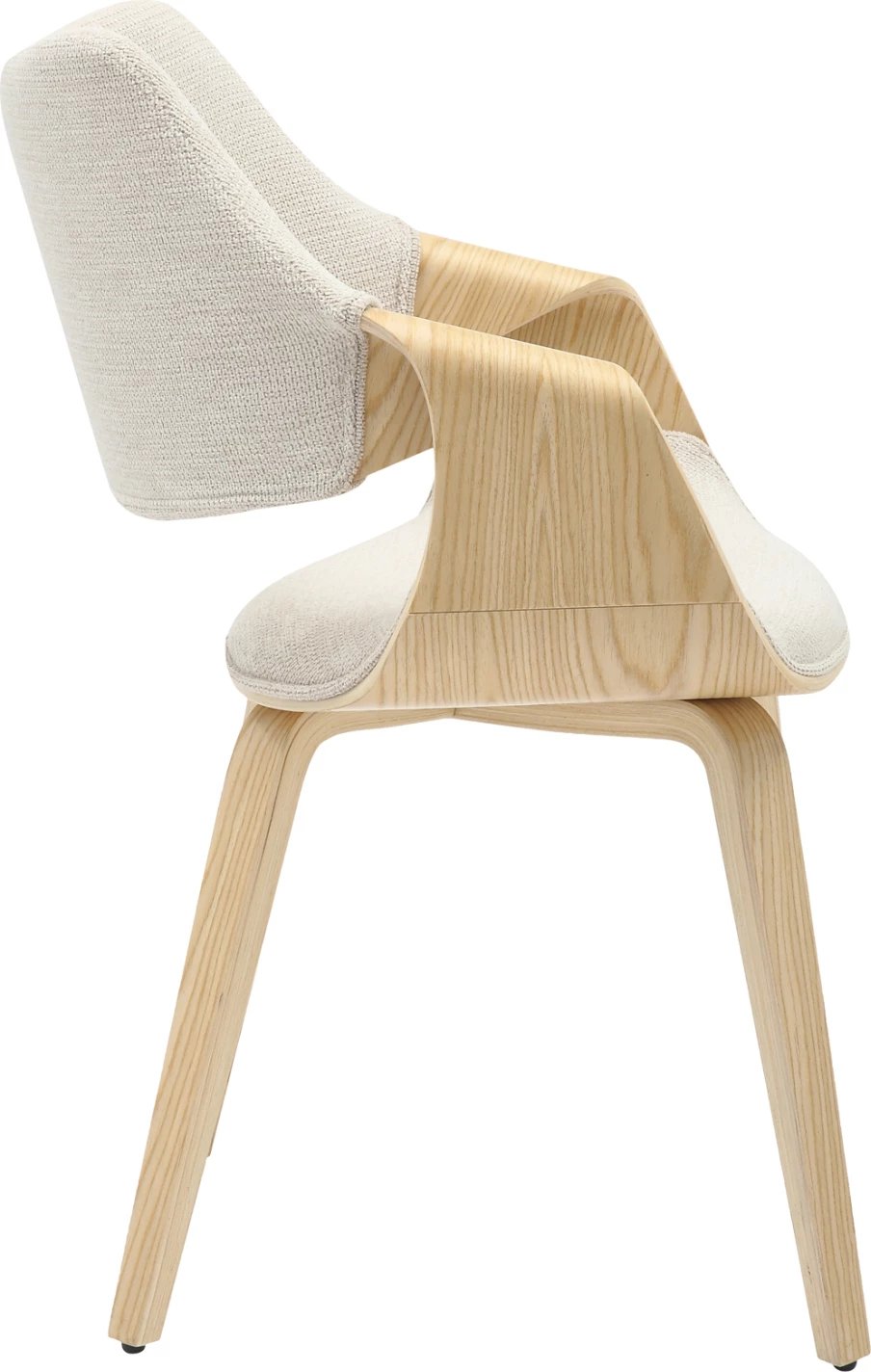 Karrige për ngrënie NETTO FH9976.01, kornizë druri, ngjyrë lisi-bezhë, 55x56x83.5 cm