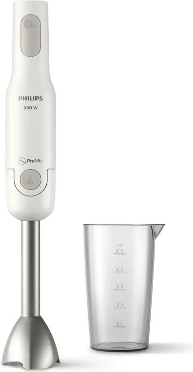 Blender dore, Philips HR2534/00 Daily Collection ProMix 650 W, bardhë, set me gotë matëse