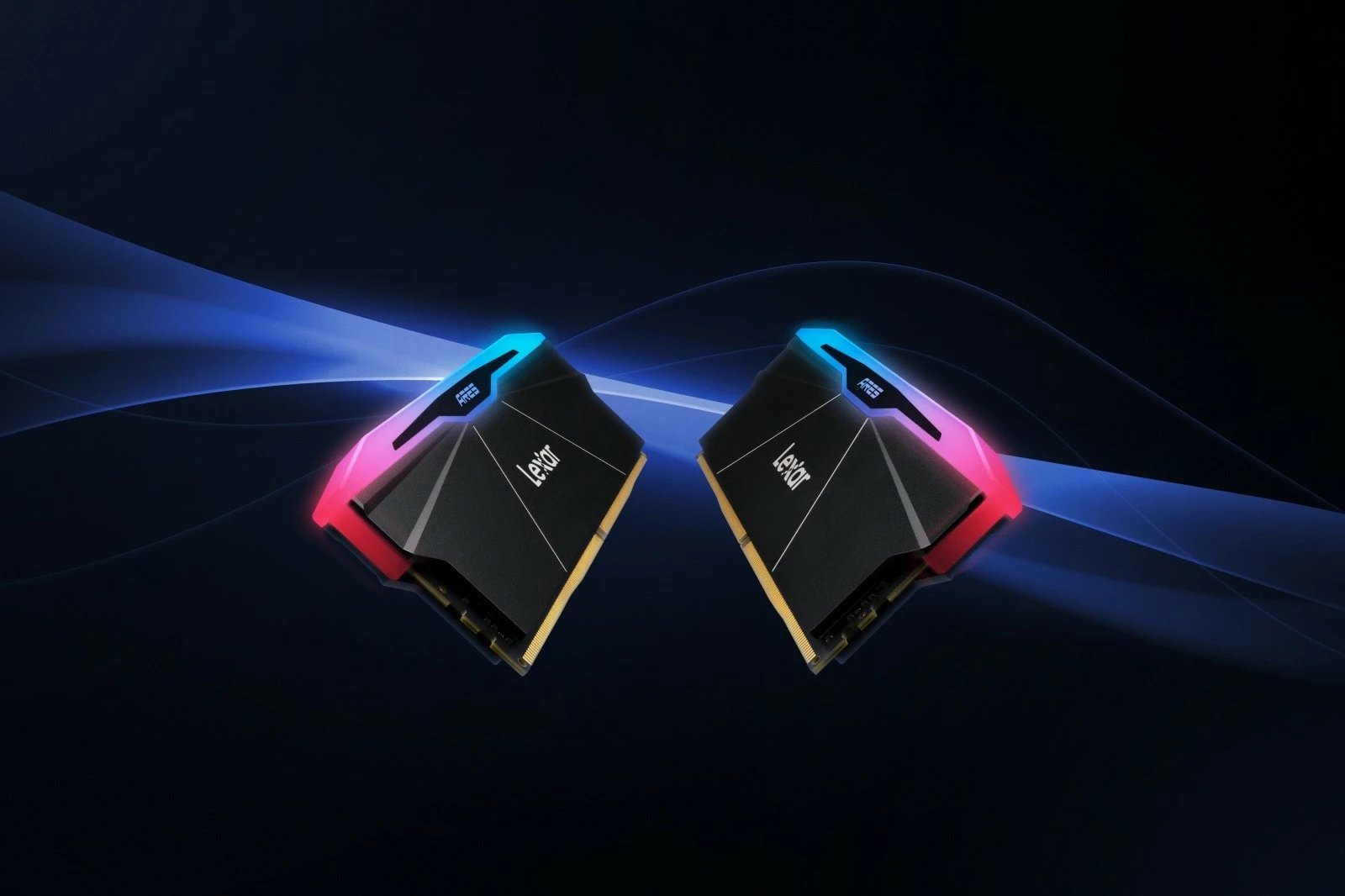 RAM Memorje Lexar ARES RGB Black DDR5, 32GB (2x16GB), 6000 MHz, CL28, me ndriçim RGB, Set