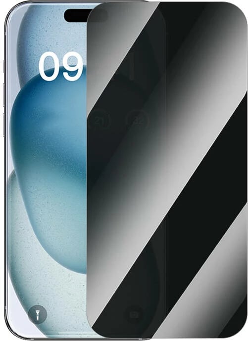 Xham i temperuar privatësie Baseus Superior për iPhone 15 Plus, 2 copë