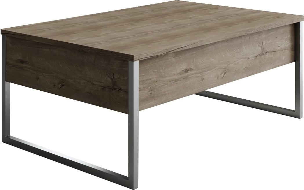 Set mobiljesh për dhomë dite, ngjyrë arre dhe argjendi, Hanah Home Luxe