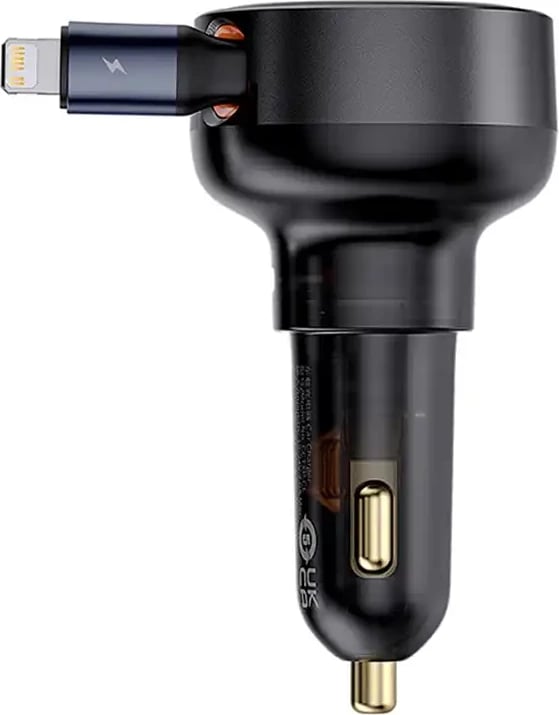 Karikues veture Baseus Enjoyment Pro me kabllo Lightning + USB-C, 55W, zi