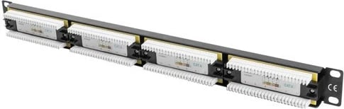 Patch panel Lanberg PPU6-1024-B, 24 porta RJ-45, CAT 6, 1U, i zi