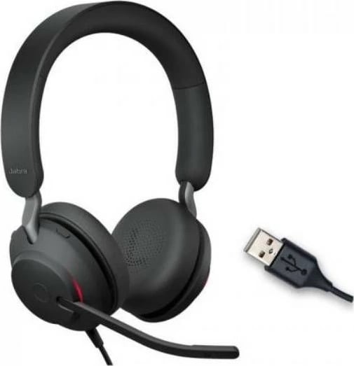 Headset Jabra Evolve2 40 SE, Wired, Calls/Music, 20 - 20000 Hz, 188 g, Black Headset Jabra Evolve2 40 SE, Wired, Calls/Music, 20 - 20000 Hz, 188 g, Black
