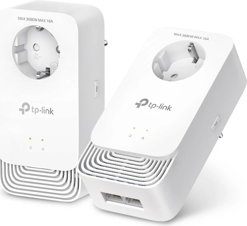 Powerline Adapter TP-Link PG2400P KIT, 1428 Mbit/s, Type E / F, Gigabit Ethernet, 10,100,1000 Mbit/s, G.hn, 300 m, e bardhë