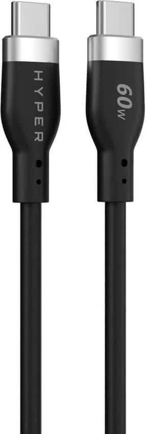 Kabllo USB-C Targus 1.5m, silikon, 60W, e zezë