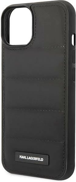 Mbështjellës Karl Lagerfeld KLHCP14SPSQAK për iPhone 14, 6.1", hardcase, i zi