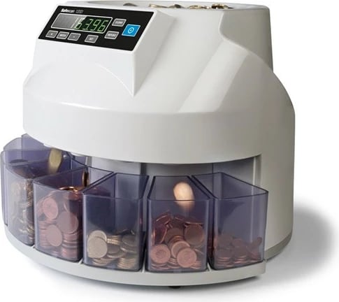 Numërues monedhash SafeScan 1250 PLN, sorter, i bardhë