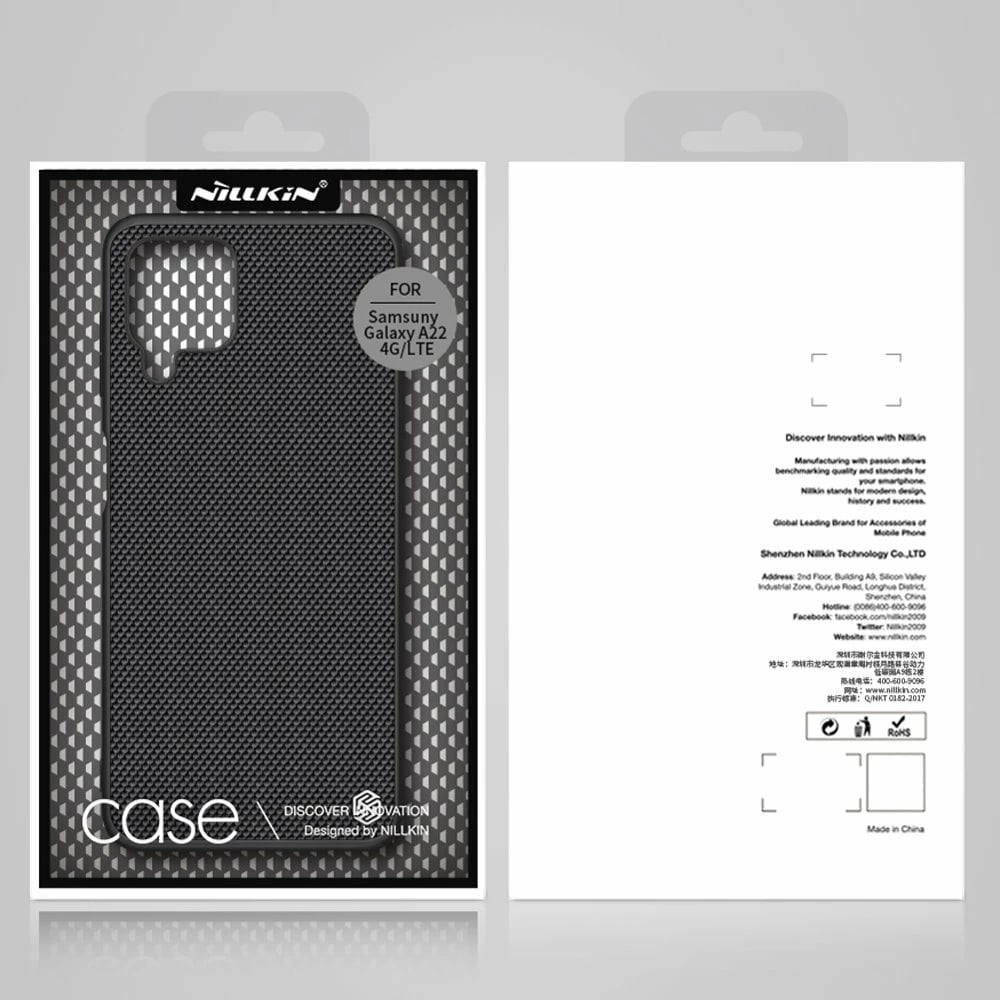 Mbështjellës Nillkin Textured Case për Samsung Galaxy A22 4G, i zi