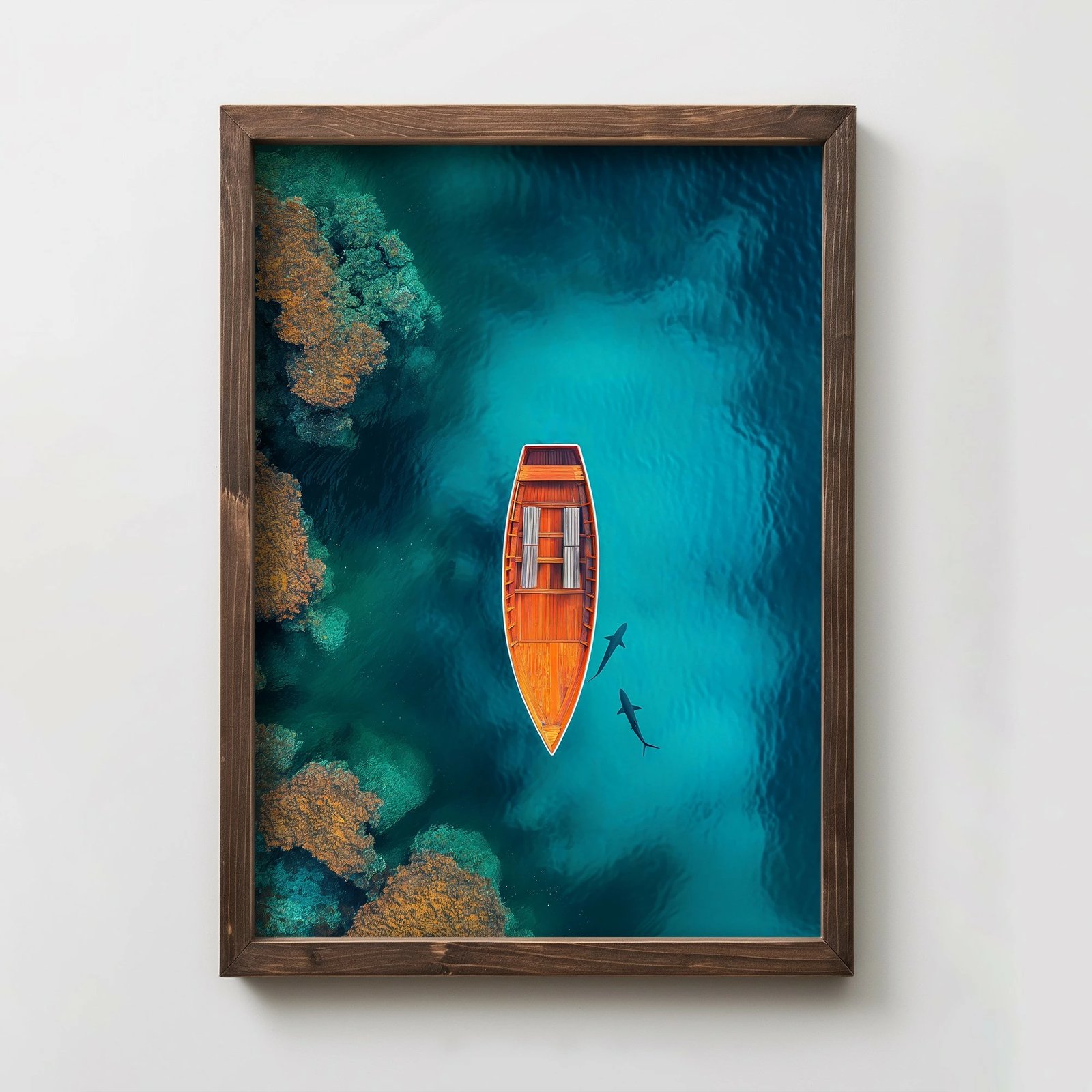 Pikturë dekorative me kornizë MDF, Wallity, shumëngjyrëshe, TUN080-XL, 50x70x3.5cm