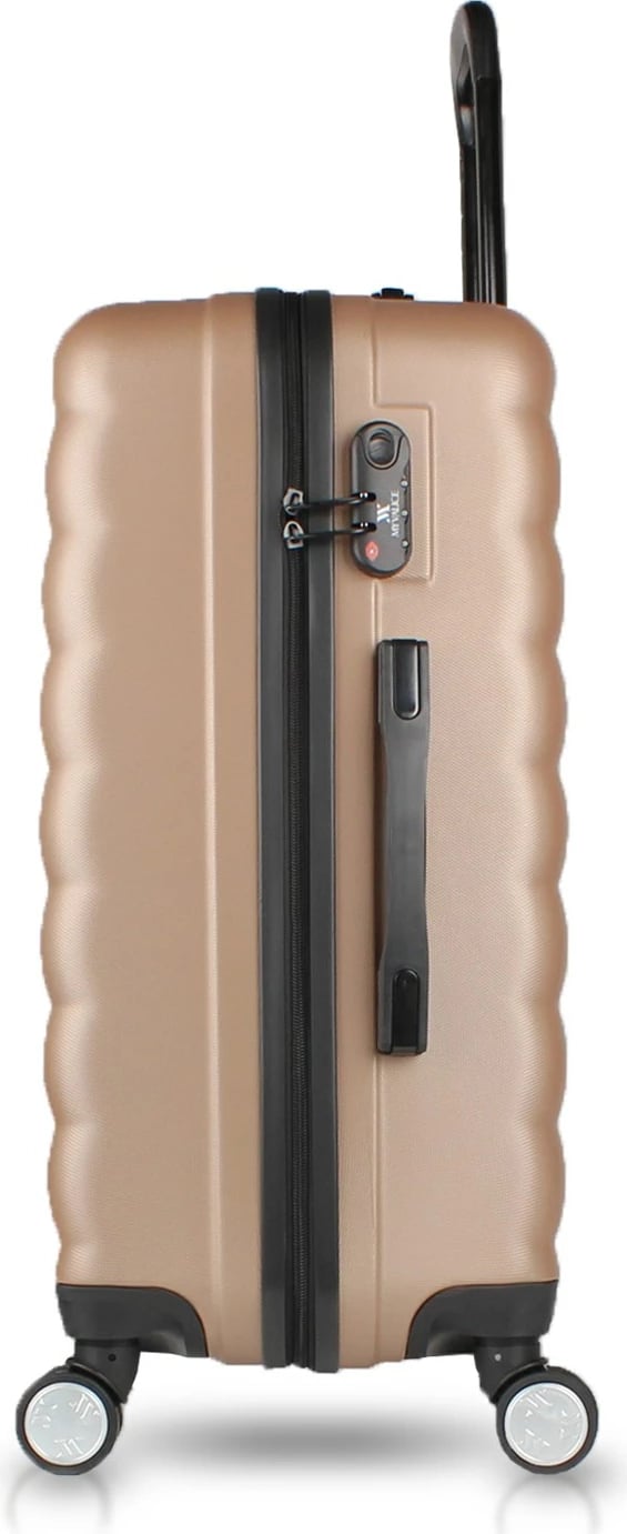 Set valixhesh (2 copë), Zoozie Bags, 6629, ngjyrë ari