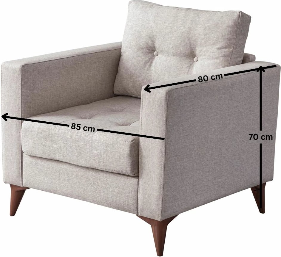 Karrige krahu, Atelier del Sofa, ngjyrë krem, Kraft