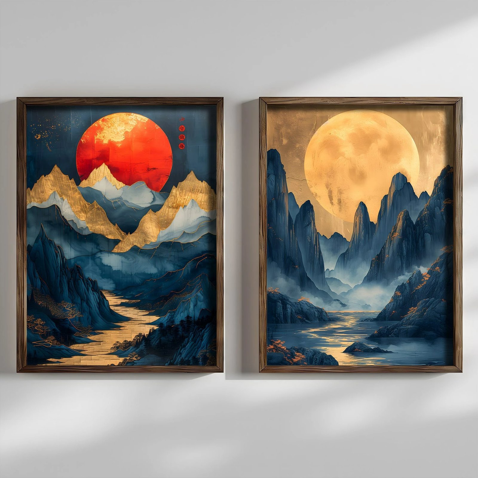 Pikturë dekorative me kornizë MDF (2 copë), Wallity, AI200