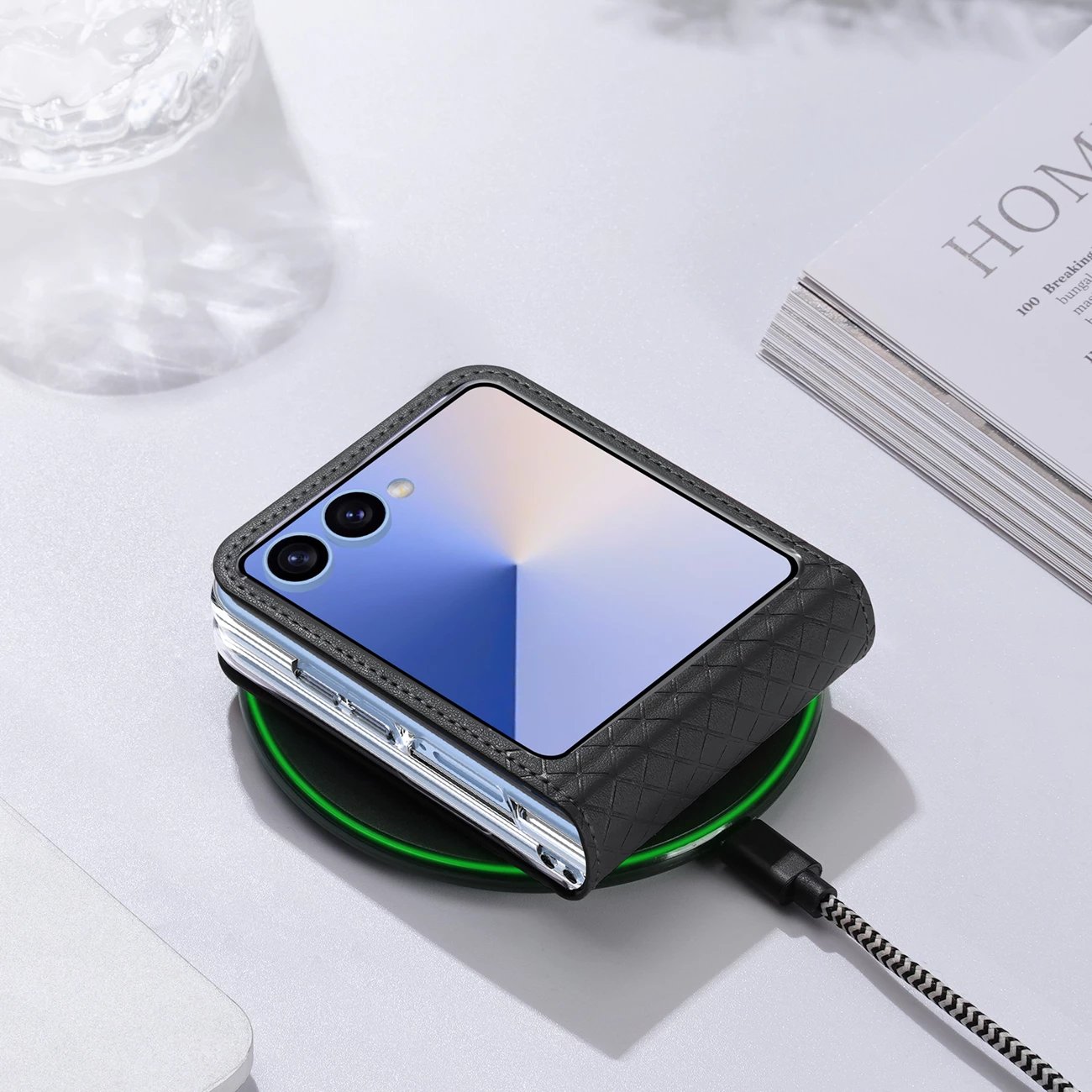 Mbështjellës Dux Ducis Bril për Samsung Galaxy Z Flip 7, i zi