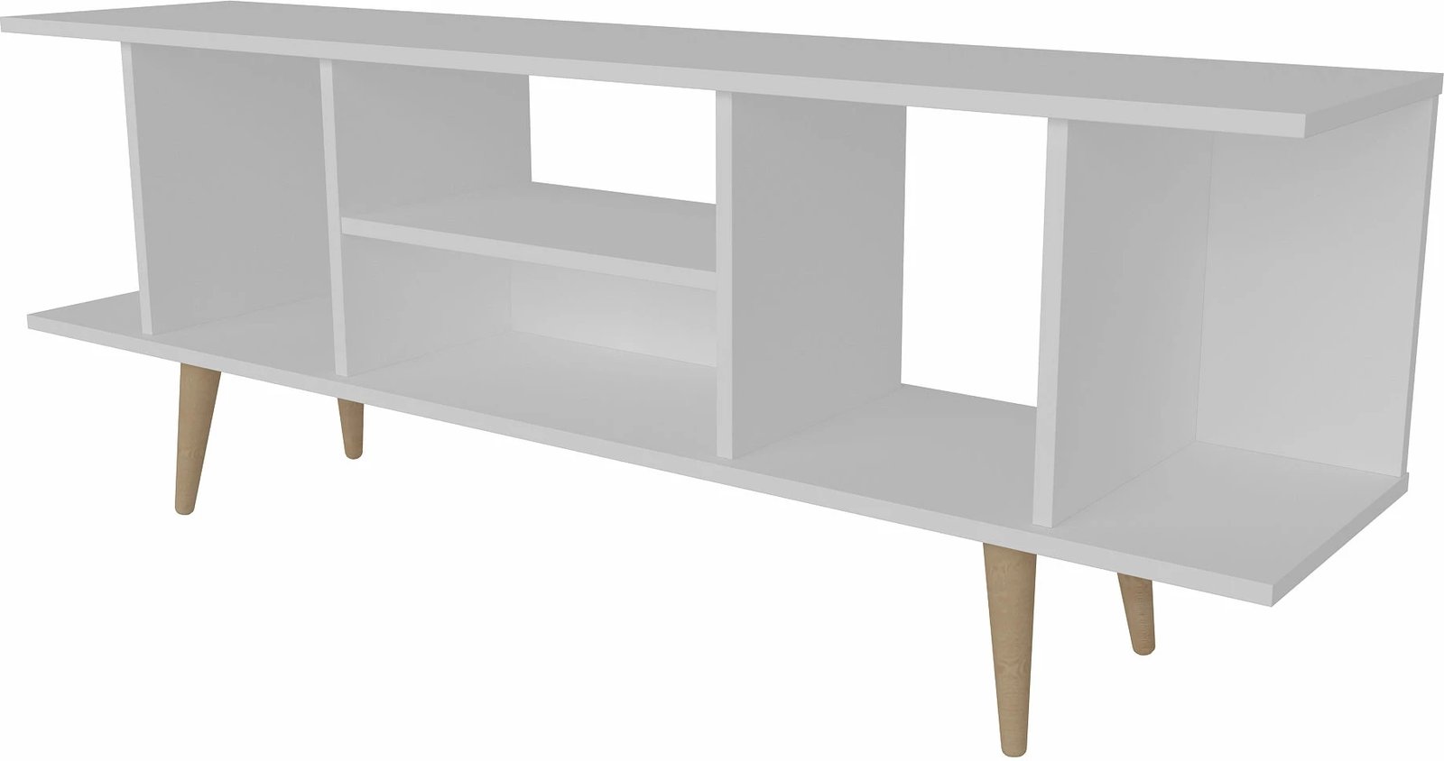 Komodë TV Skye Decor, ngjyrë e bardhë, Akya