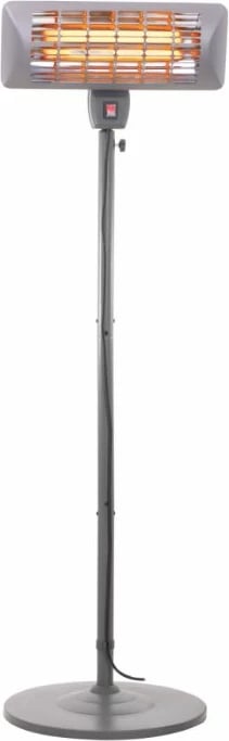 Ngrohës halogjen në këmbë CAMRY CR7737 2000W, IP24, lartësi e rregullueshme 157–202 cm, gri