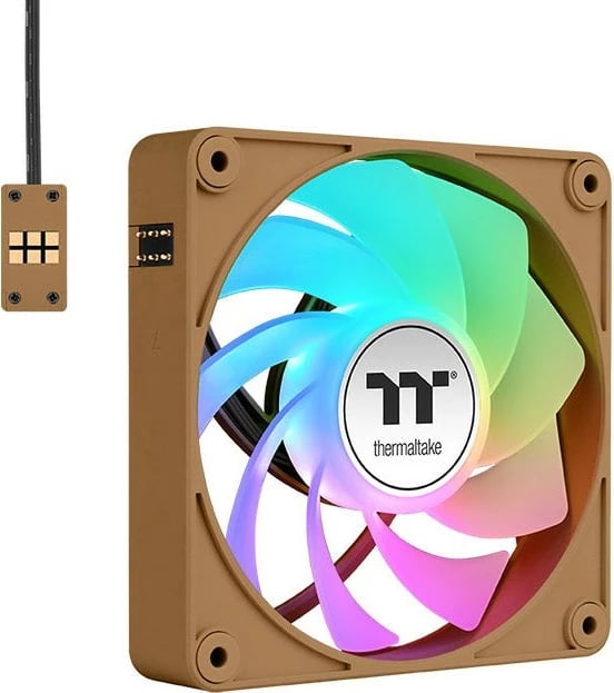 Ventilator kasë Thermaltake CT140 EX Reverse ARGB Sync 140mm, 3 copë, Gravel Sand