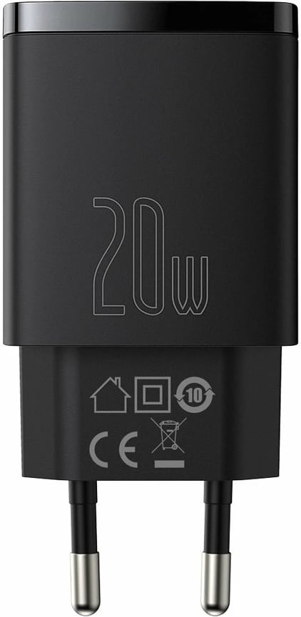 Karikues muri Baseus Compact, 20W, 2 porta USB-A/USB-C, i zi