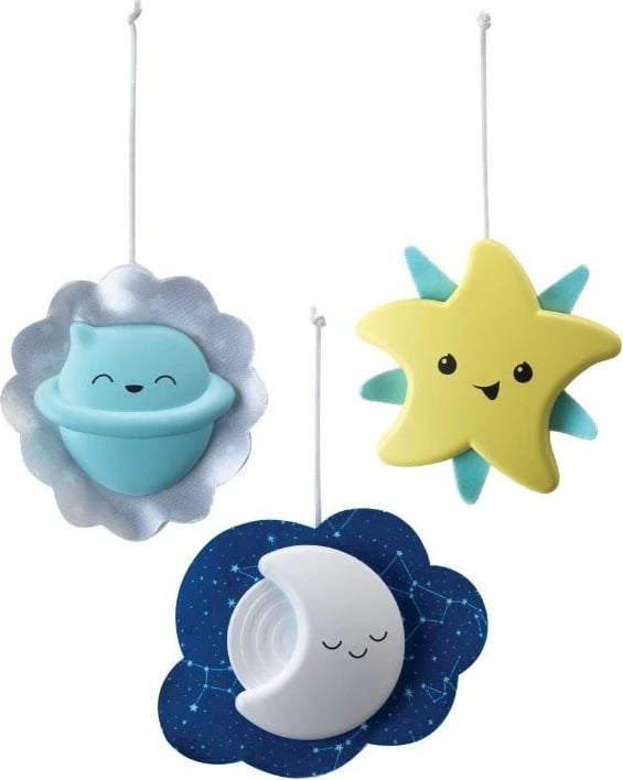 Karusel muzikor B-kids Infantino 3-në-1, projektor, plastikë, Blu/Gjelbër/E Bardhë/E Verdhe