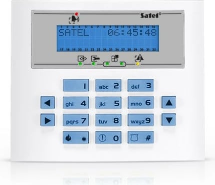 Tastierë kontrolli SATEL INT-KLCDS-BL, e bardhë Tastierë kontrolli SATEL INT-KLCDS-BL, e bardhë