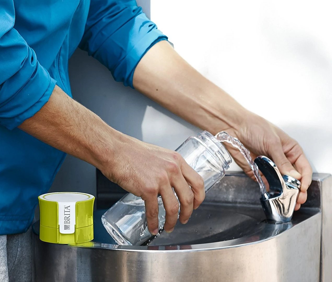 Shishe filtruese Brita Fill&Go Vital + 1 copë MicroDisc (0,6l; limon)
