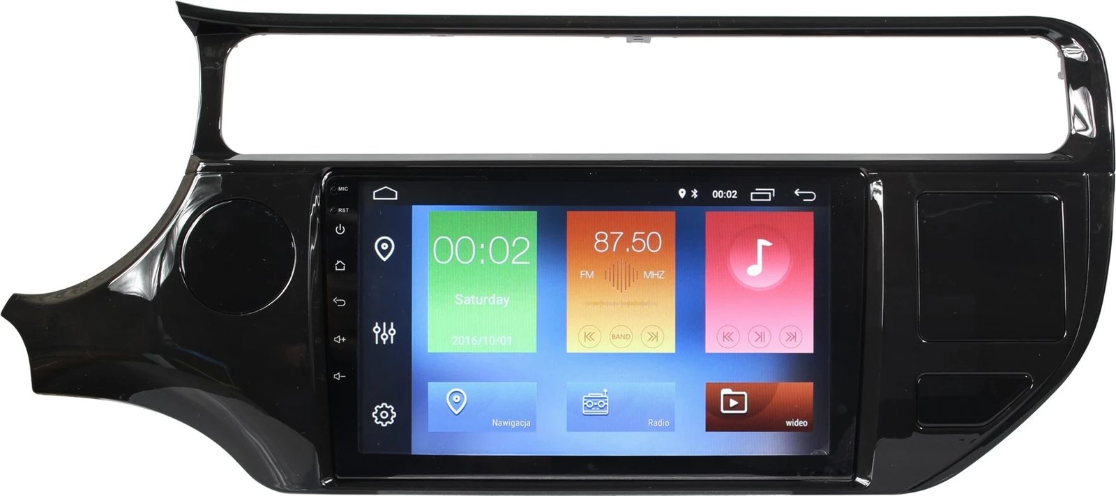 Navigacion GPS Android për Kia Rio III 2015-2018, E zezë