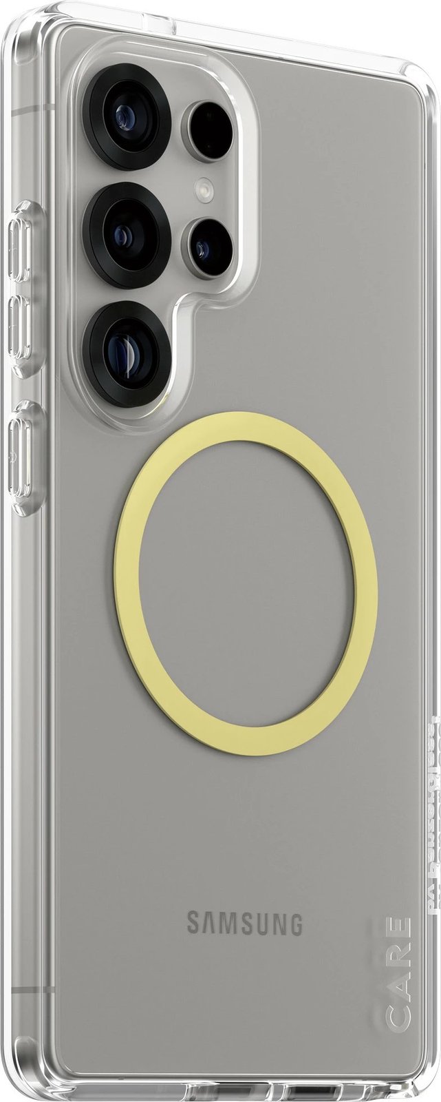 Mbështjellës PanzerGlass CARE Flagship Case Clear Chardonnay QI për Galaxy S25 Ultra transparent