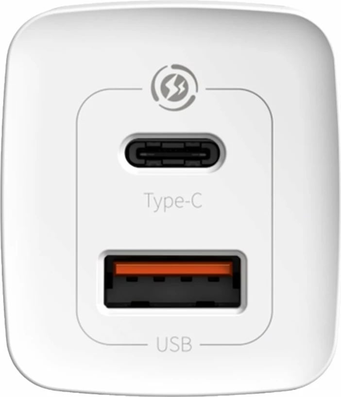 Karikues i shpejtë Baseus GaN2 Lite 65W, USB/USB-C, i bardhë