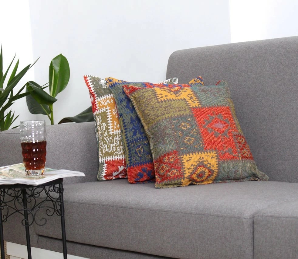 Jastëk dekorativ Evila Originals, shumëngjyrësh, 50x50cm