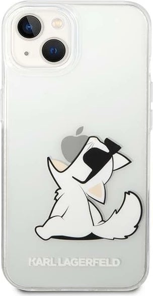 Mbështjellës Karl Lagerfeld Choupette Fun për iPhone 14 Plus, Transparent