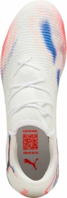 Atlete futbolli Puma për meshkuj, të bardha-portokalli