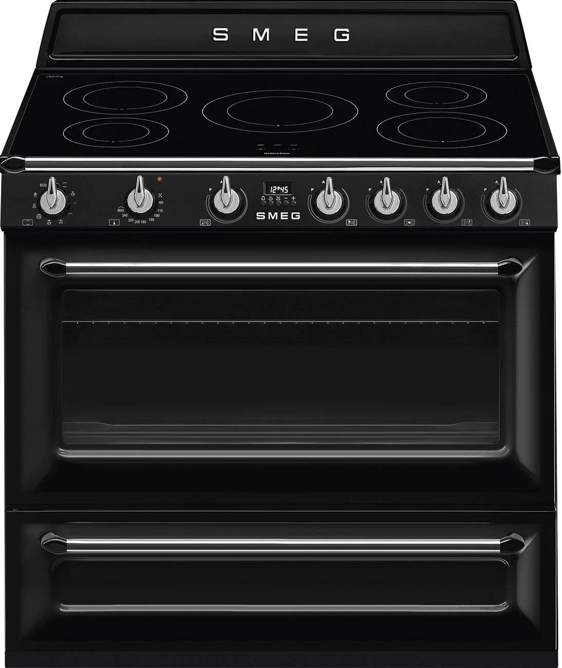 Sobë Smeg TR90IBL2, 115 L, 5 zona, e zezë
