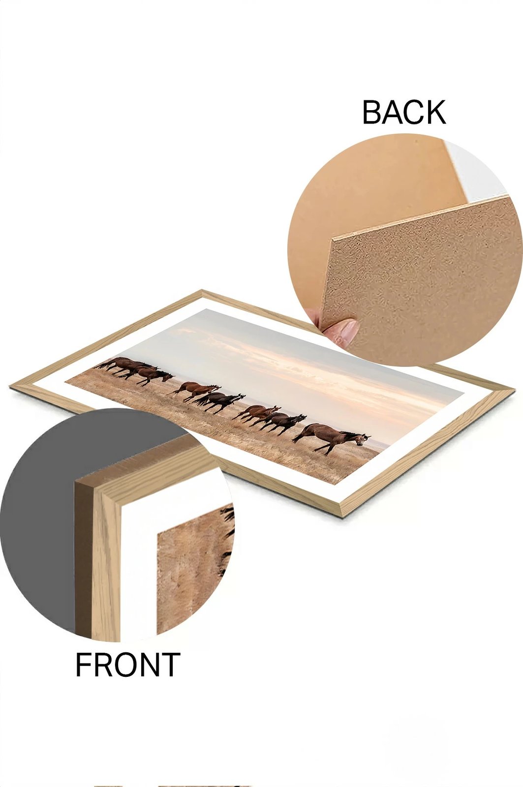 Pikturë dekorative Wallity, Tekhammdf106, shumëngjyrëshe, 33x48cm