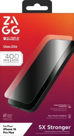 Mbrojtës ekrani Zagg InvisibleShield Glass Elite për iPhone 16 Pro Max, Privacy