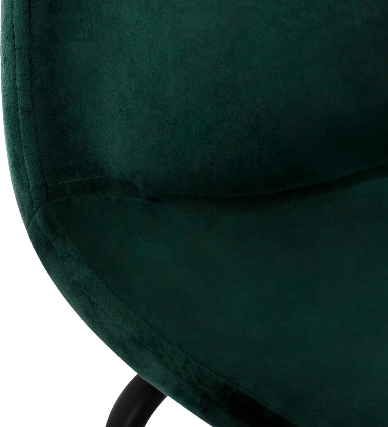 Karrige për bar VINCENT FH8579.13, kadife jeshile dhe kornizë metalike, 56.5x47x106 cm., set prej 4 copë