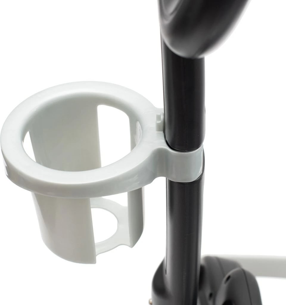 makinë shtytëse fëmijësh Baby Mix Volkswagen T-ROC me dorezë drejtuese me mbajtëse shisheje, borinë dhe melodi, sedilje me hapësirë, për 12-36 muaj, e bardhë