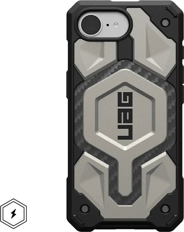 Mbështjellës Urban Armor Gear AW82-0FD për celular Apple, 6.1", Titanium