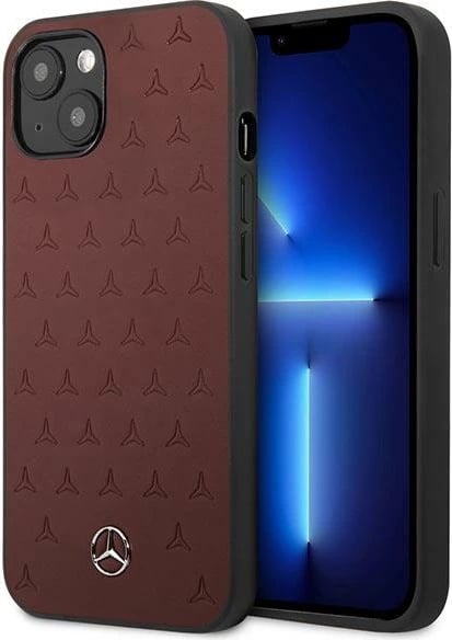 Mbështjellës Mercedes MEHCP13SPSQRE për iPhone 13 mini 5.4", lëkurë, i kuq