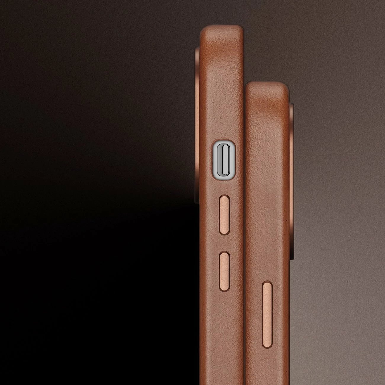 Mbështjellës Dux Ducis Naples për iPhone 14 Pro Max, lëkurë, MagSafe, Kafe