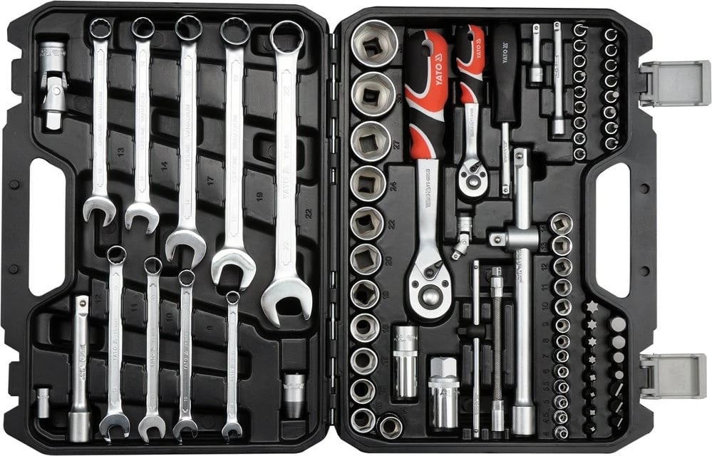 Set çelësash Yato YT-12691, 82 copë, Krom