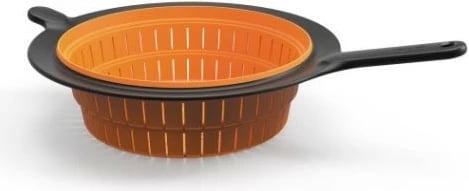 Kullesë kuzhine Fiskars 1027304, plastike/silikoni, e zezë/portokalli Kullesë kuzhine Fiskars 1027304, plastike/silikoni, e zezë/portokalli