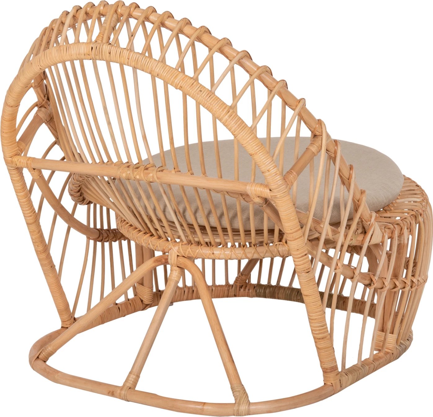 Karrige Entropy FH9840.01, ratan natyral, jastëk krem, 80x97x85H cm