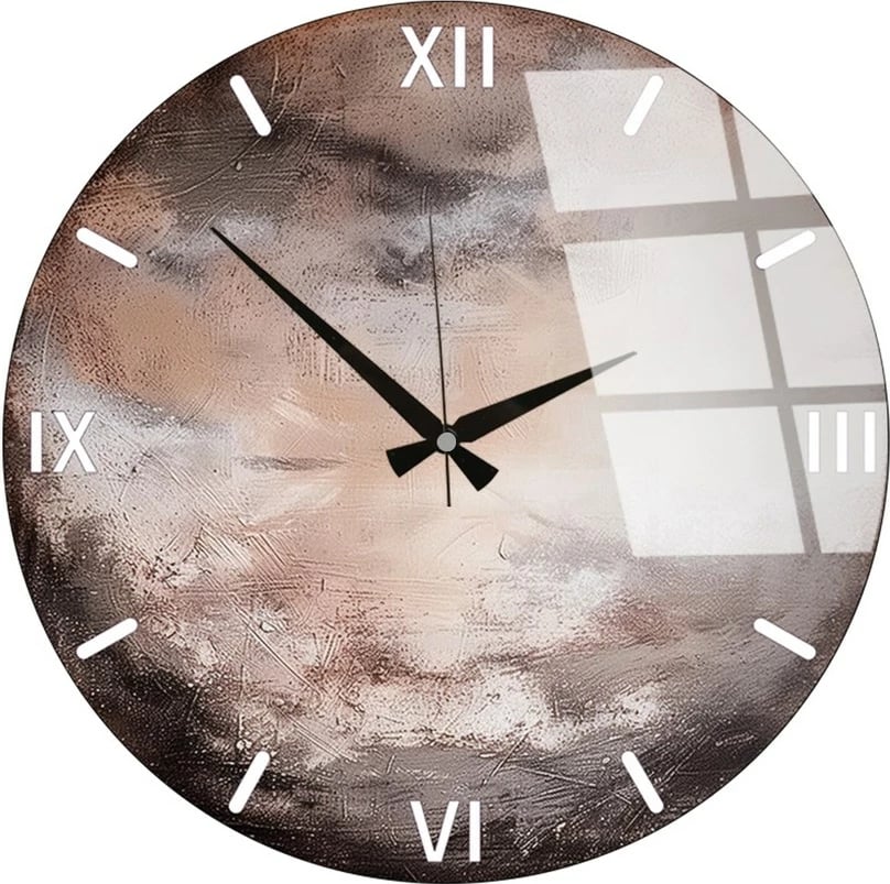 Orë muri dekorative prej xhami, Wallity, Huhu347, 40x40cm