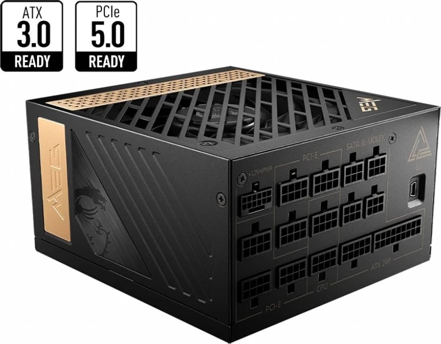 Furnizues i energjisë MSI MEG AI1300P PCIE5, 1300 W, ATX, i zi