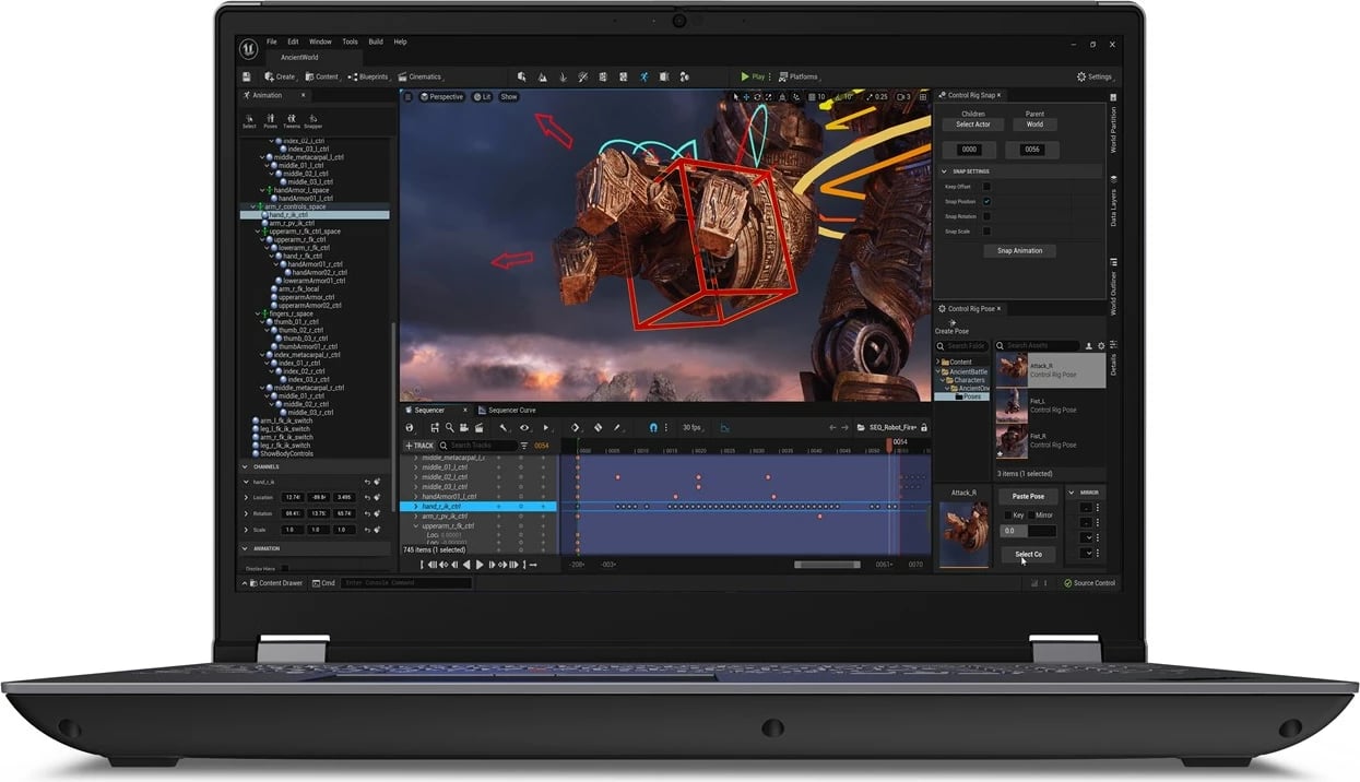 Laptop Lenovo ThinkPad P16 Gen 2, 16", Intel Core i7-14700HX, 64 GB RAM, 1 TB SSD, NVIDIA RTX 2000 Ada, Gri e zi