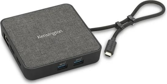 Docking station portabël Kensington MD120U4, USB4, 100 W, 10 Gbit/s, e zezë