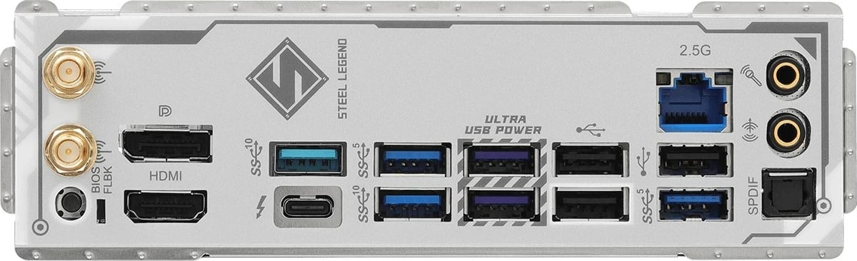 Pllakë amë Asrock B860 Steel Legend WiFi, ATX, Bardhë